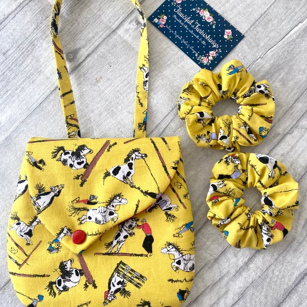 Childs Bag & matching Scrunchie Set