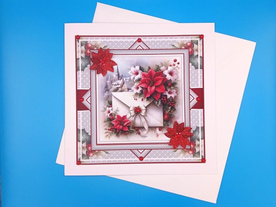 Christmas card, large, Handmade, Parents, Wife, Husband