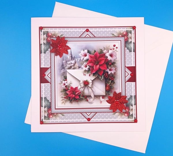Christmas card, large, Handmade, Parents, Wife, Husband