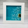 Fused glass dandelion”make a wish” picture