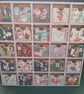 Hand decorated wooden advent calendar 