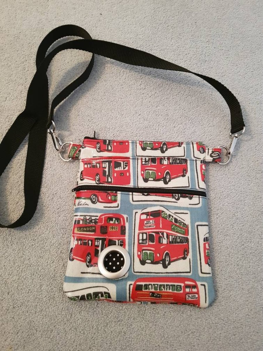 Cath Kidston Buses oilcloth dog walking bag