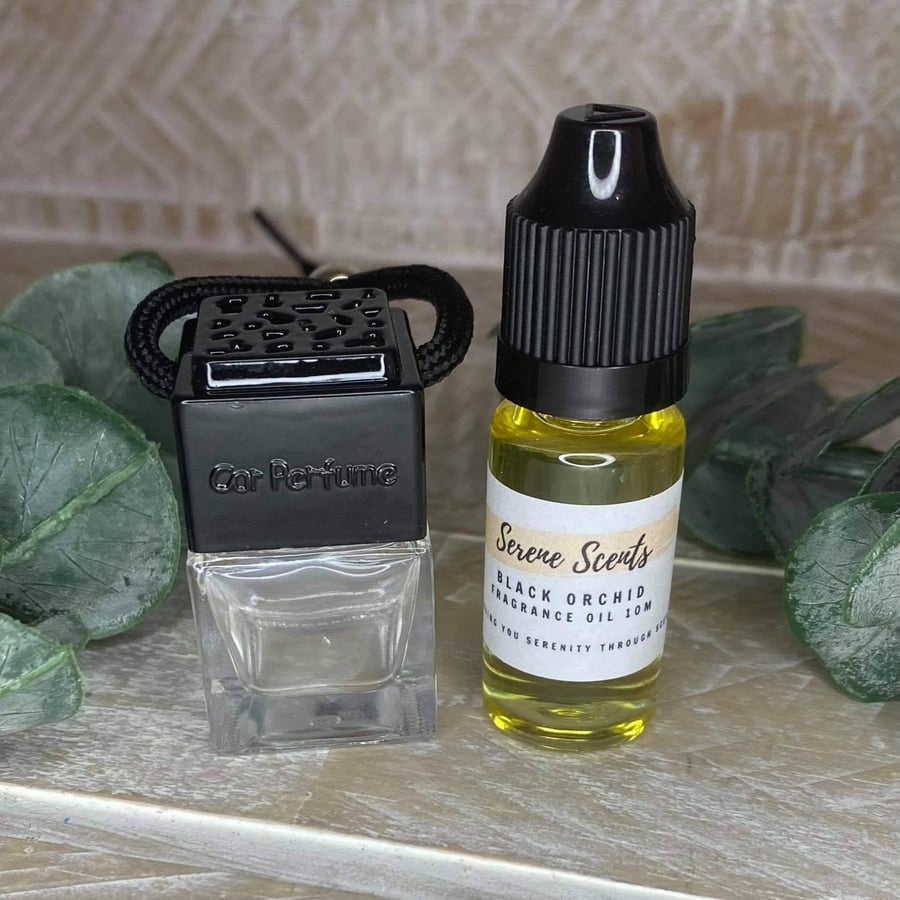 Black Orchid Inspired Luxury Car Air Freshener Car Diffuser. Free P&P
