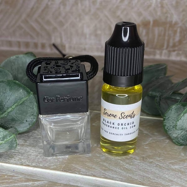 Black Orchid Inspired Luxury Car Air Freshener Car Diffuser. Free P&P