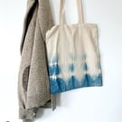 Indigo Hand-Dyed Shibori Tote Bag