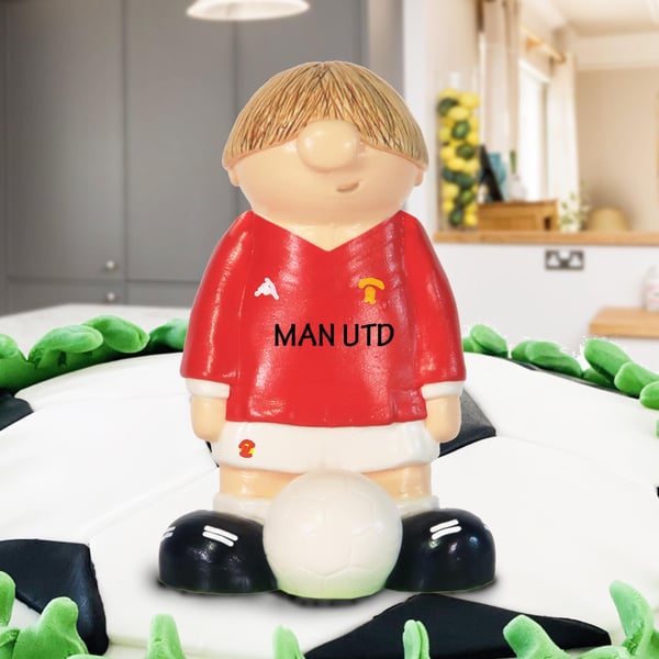 Manchester United FC Cake Topper - Personalised Birthday Gift Keepsake Present
