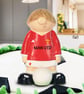 Manchester United FC Cake Topper - Personalised Birthday Gift Keepsake Present