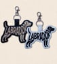 Labrador Keyring - Dog Silhouette Word Art Accessory