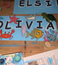 Personalised Children's Room Name Sign – Custom Wooden Sea Creature Wall Art - Image 2