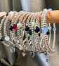 Garnet memory wire bracelet - Image 2