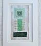 Colourful Combinations in Green Tones Handstitched Geometric Art Pictures - Image 8