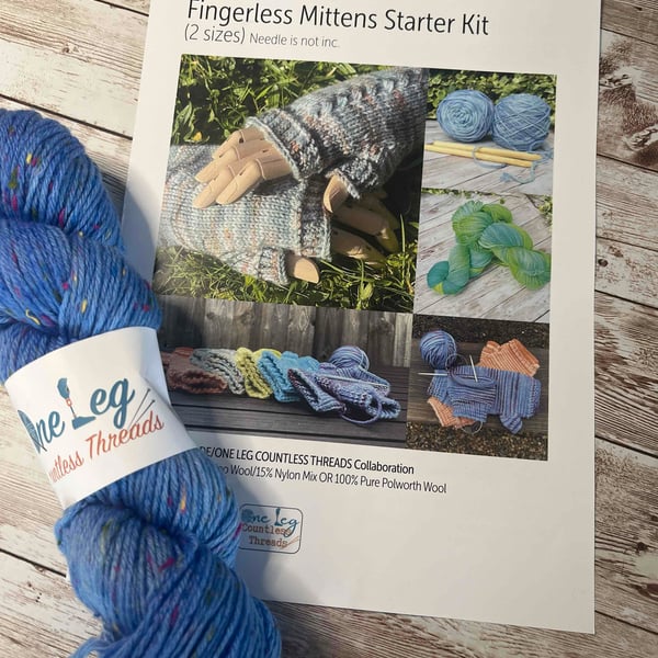 Fingerless Mittens Starter kit