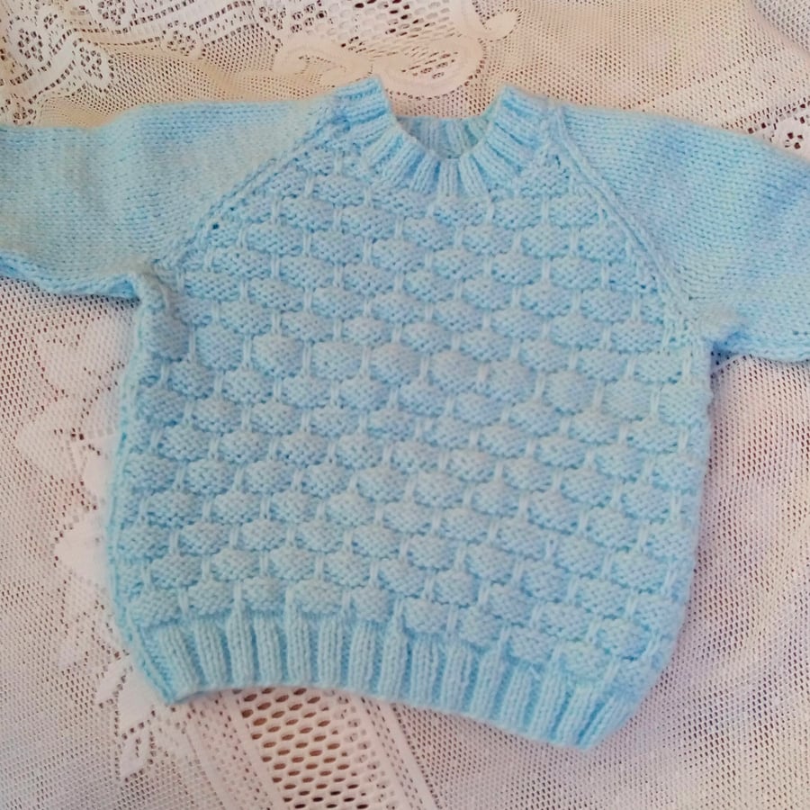 Jumper with Basket Weave Pattern for Babies & Children, Baby Shower Gift