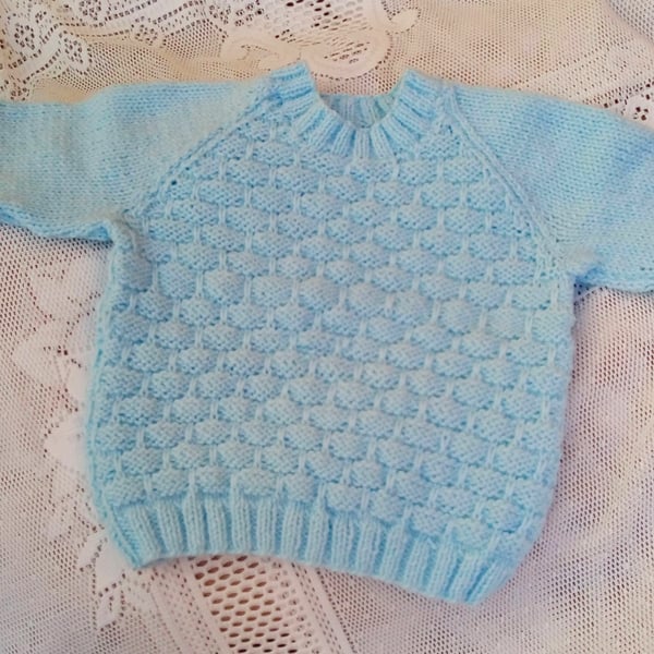 Jumper with Basket Weave Pattern for Babies & Children, Baby Shower Gift