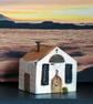 Wonky Driftwood Chapel, Driftwood Art from Scotland Shetland Inspired.