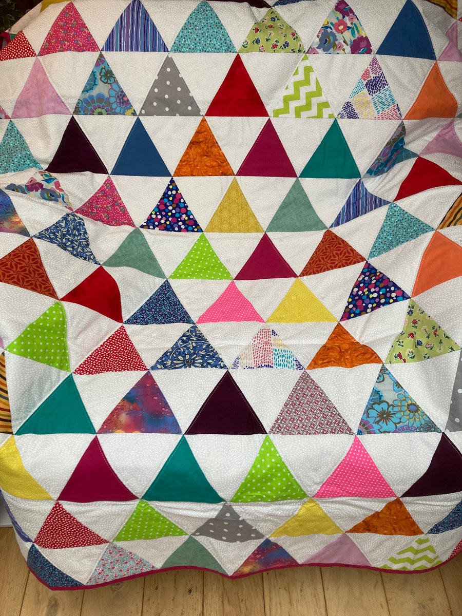 Patchwork quilt or throw