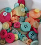 50g Mixed Summer Craft Buttons - Image 1