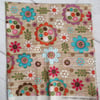 SALE - Fat Quarter - Woodland Critters Floral on Wood Effect Background