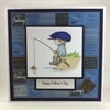 Handmade Father's Day card - the fisherman