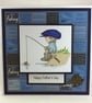 Handmade Father's Day card - the fisherman - Image 1