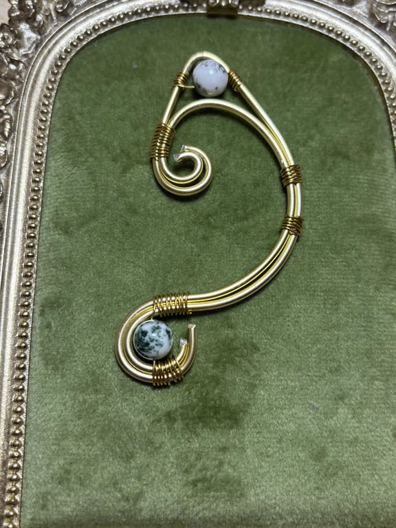 Fairy elf point crystal ear cuff