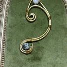 Fairy elf point crystal ear cuff