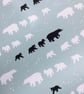 3 Sheets 'Bear Family' Christmas  Eco Wrapping Paper (100% Recycled) - Image 2