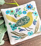 Handmade lavender bag, letterbox gift, scented gift, gift for bird lover