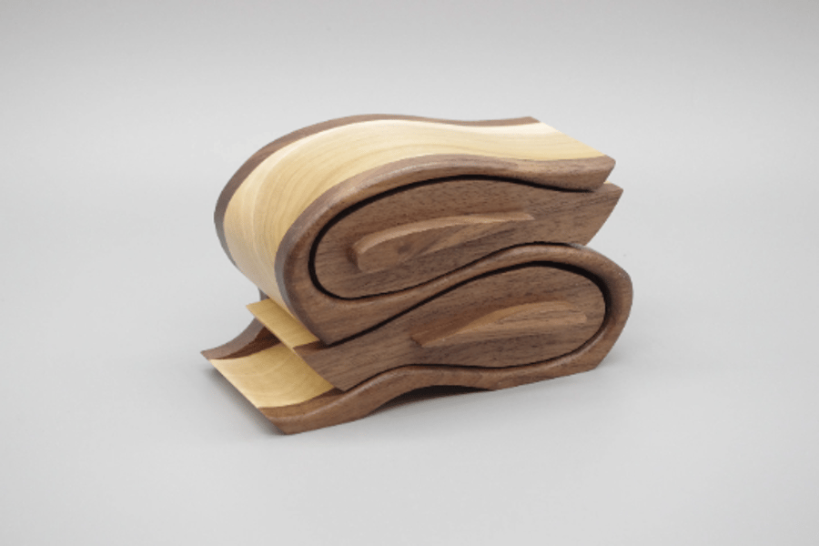 Handmade Wooden Trinket, Jewel Box.