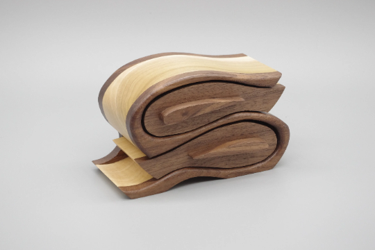 Handmade Wooden Trinket, Jewel Box.