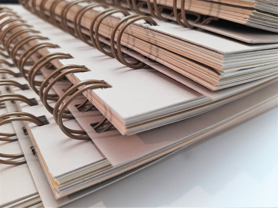 Neutral colour themed blank junk journal - notebook - smash book - glue book