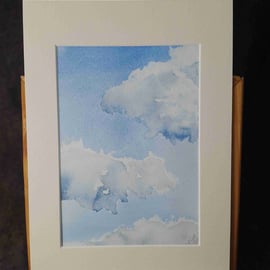 Original watercolour. Dark Clouds 26.