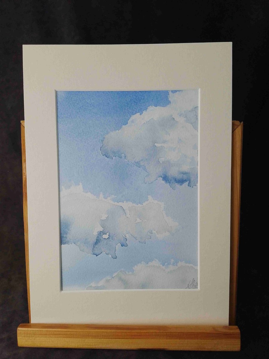 Original watercolour. Dark Clouds 26.