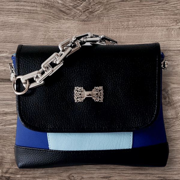 Cute small handmade bag in faux leather