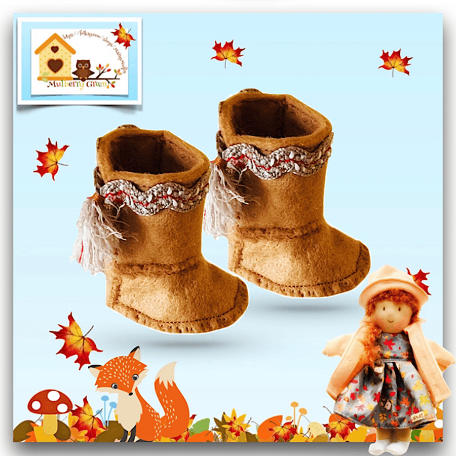 Reserved for Maddie - Light Brown Tasseled Boots 