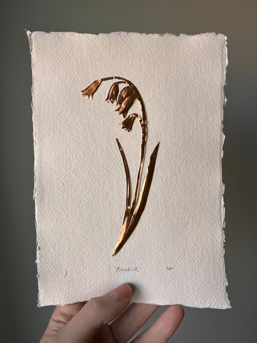 Bluebell Original Copper Art