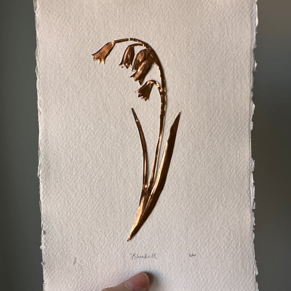 Bluebell Original Copper Art