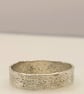 Sterling Silver Sandcast Style Texture Ring – Rustic Pinky Ring - Image 6