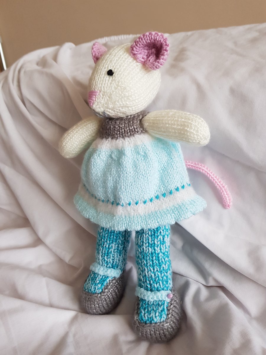 Hand crafted soft toy mouse