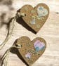 Set of 6 Cork Heart Gift Tags  – Mini Heart Cork Gift Tags - Image 4