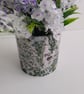 Upcycled Tin Can with Wildflower Decoupage & Faux Lavender Blooms - Image 2