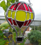Stained Glass Suncatcher. Hot Air Balloon. Copper Foil Technique