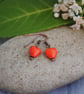 Red heart earrings - Image 2