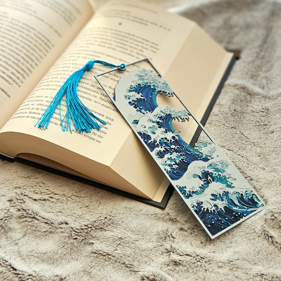 The Great Wave Bookmark - Japanese Art Book Mark