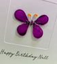 Butterfly Birthday Card - Personalised - Image 4