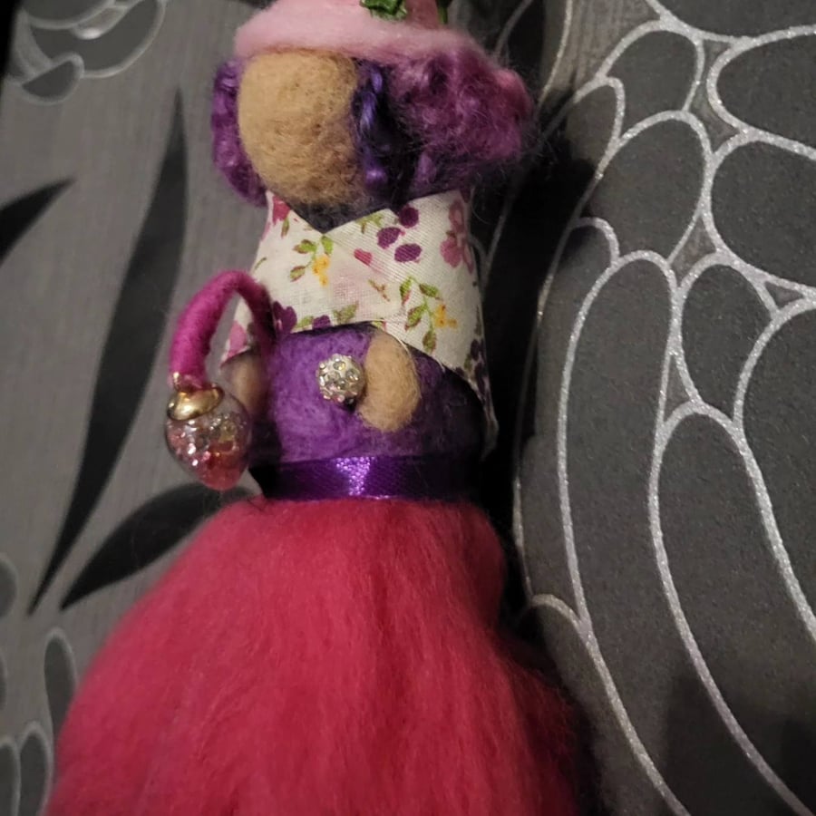 Magical Maggie Handmade Needle Felted Doll