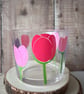Tulip Glass Mug, Floral Glass Mug, Spring Flower Cup, Botanical Gift - Image 3