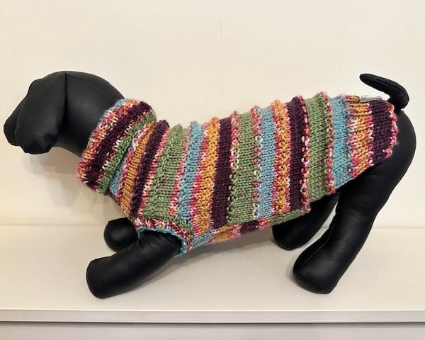 Dog Jumper - Ideal for a Miniature Dachshund or Small Dog, Roll Neck 