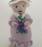 Violet a Hand Knitted Mouse