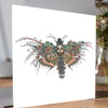 Death Head Hawk Moth  Greeting card 